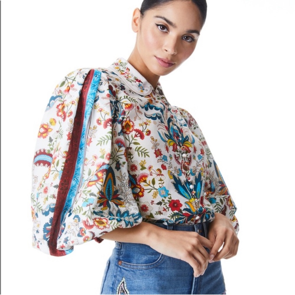 Alice + Olivia Blouse Size Medium